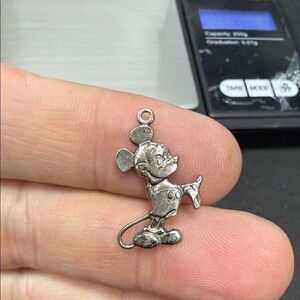 Vintage Sterling Silver 925 Mickey Mouse Charm Pendant